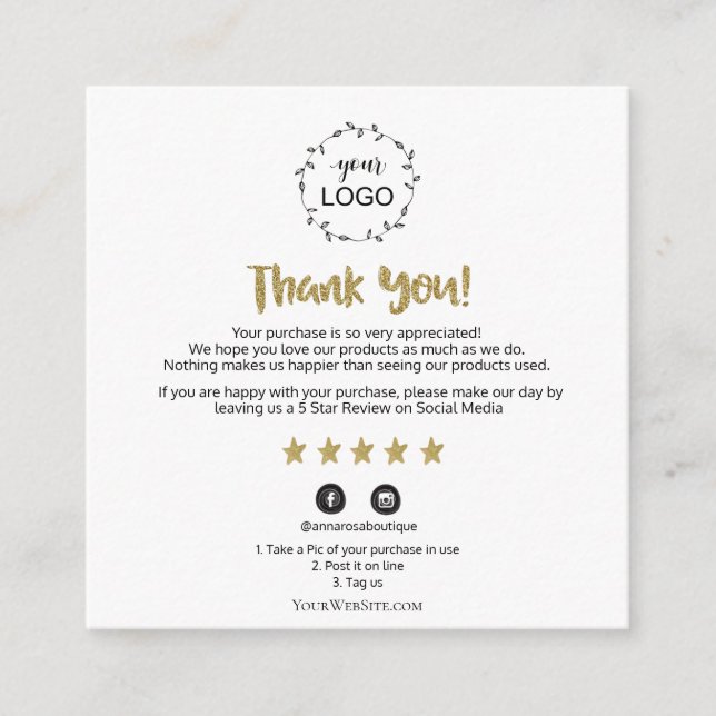 Carte D'accompagnement *~* QR AP8 MERCI Gold Star Examen Cosmologique (Devant)