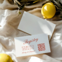 QR Code Mariage Registre Ivory