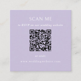 Carte D'accompagnement QR Code Wedding Website