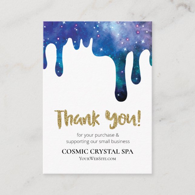 Carte D'accompagnement *~* QR. LOGO COSMIC MERCI Review DRIPS AP8 (Devant)