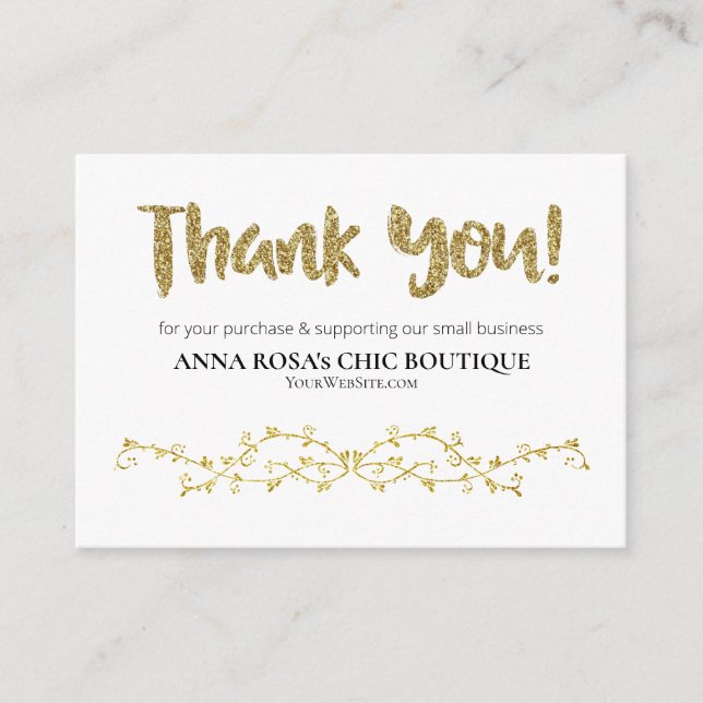 Carte D'accompagnement *~* QR Ornoll Scroll MERCI LOGO Review AP8 (Devant)