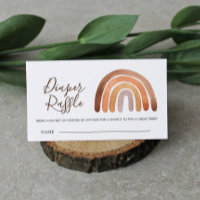Raffin de Baby shower à couches de terre Boho Arc-