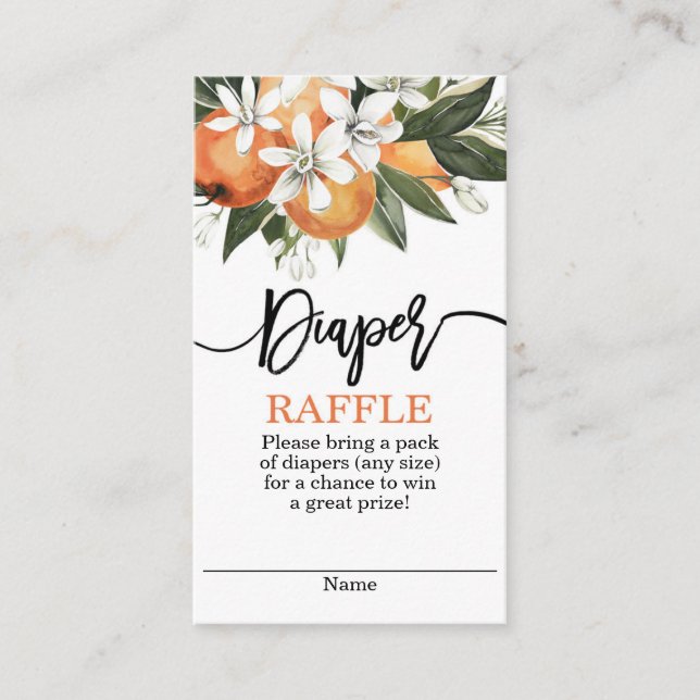 Carte D'accompagnement Raffin de couches de croustilles orange (Devant)