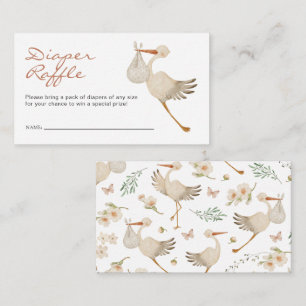 Carte D'accompagnement Raffle de fille-couche