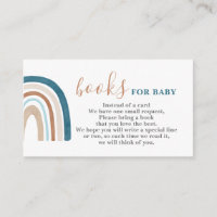 Rainbow Books for Baby Boy Card
