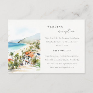 Carte D'accompagnement Réception de mariage à Puerto Vallarta au Mexique
