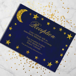 Carte D'accompagnement Réception de mariage céleste dans le ciel