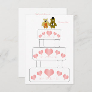 Carte D'accompagnement Réception de mariage mariage Conception de gâteaux