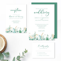 Réception De Mariage Minimale Eucalyptus