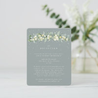 Réception de mariage Seafoam Snowberry+Eucalyptus