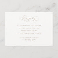 Réception et directions en langue espagnole