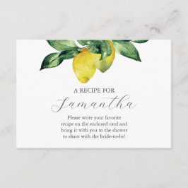 Carte D'accompagnement Recette Pour La Mariée