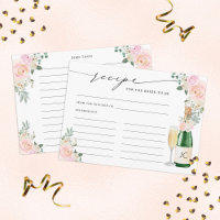 Recette pour la mariée d'être Champagne Floral