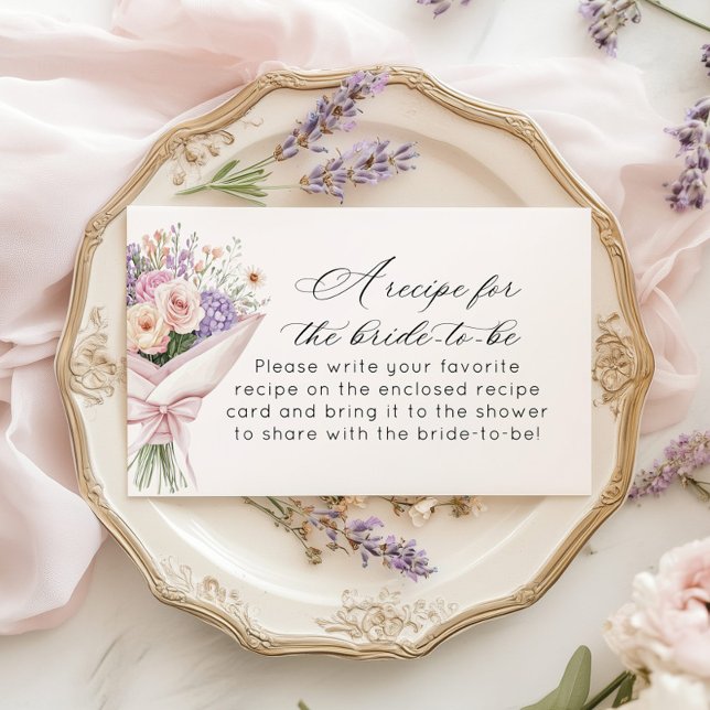 Carte D'accompagnement Recette pour mariée Fresh Off marché (Créateur téléchargé)
