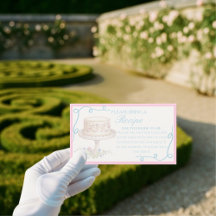 Regency Garden Party Request Recipe Bridal Shower