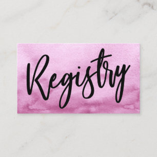 Carte D'accompagnement Registre cadeau d'écritures Décontractées Pink Wat