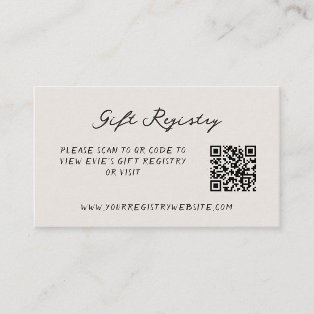 Carte D'accompagnement Registre cadeau manuscrit Décontracté amusant Code (Devant)