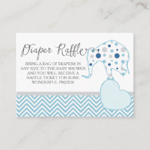 Carte D'accompagnement Registre de calfeuil Eléphant Baby shower garçon