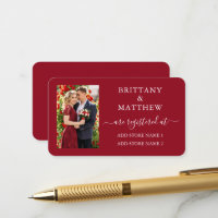 Registre de mariage photo calligraphie moderne rou