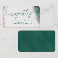 Registre des Mariages Abstraits Emerald Green