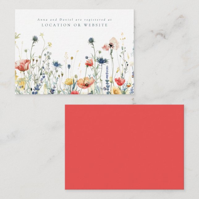 Carte D'accompagnement Registre des Mariages de Fleur sauvage de champ dy (Devant / Derrière)