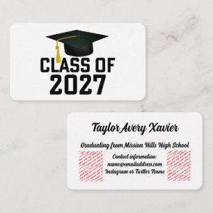 Carte D'accompagnement Remise des diplômes de la promotion 2027 de Letter