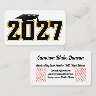 Carte D'accompagnement Remise des diplômes de la promotion 2027 de Letter