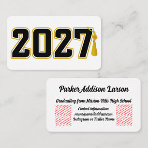 Carte D'accompagnement Remise des diplômes de la promotion 2027 de Letter