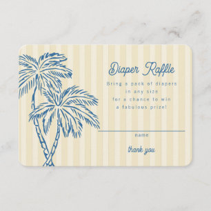 Carte D'accompagnement Ressorts de Palm Jaune Pastel Déchets Insérés