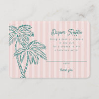 Ressorts rose Palm Pastel Diaper Raffin Insérer
