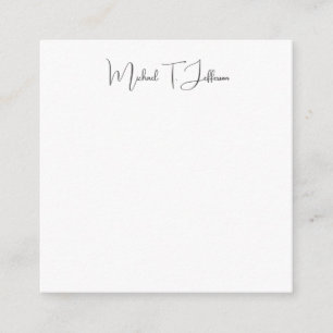 Carte D'accompagnement Retro classique élégant Plain gris clair simple