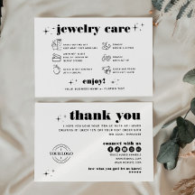 Retro Moderne Soin Bijoux Merci Logo Entreprise