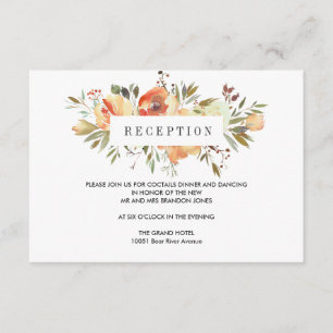 Carte D'accompagnement Rêve de Pêche    Enclos de Réception de Mariage Fl