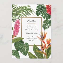 Carte D'accompagnement Rêve Tropical