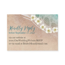 Rêves riverains Aquarelle Plage Mariage RSVP