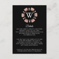 Rose Gold Poker Chip Casino Mariage Détail