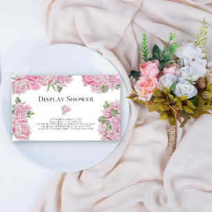 Carte D'accompagnement Roses floraux - douche à écran