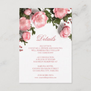 Carte D'accompagnement Roses sauvages 3D blanches