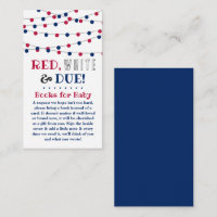Rouge, Blanc & Due ! baby shower 4 juillet