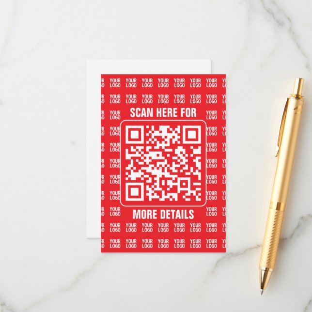 Carte D'accompagnement Rouge solide (Devant/Arrière en situation)