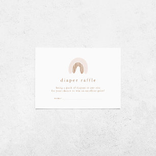 Carte D'accompagnement ROWAN Girl Boho Rainbow Baby shower Déchets Raffin