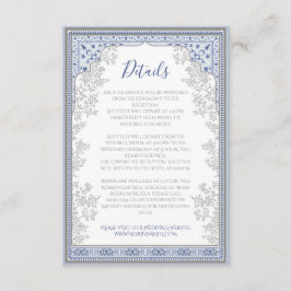 Carte D'accompagnement Royal Turkish Wedding Enclosure Card