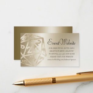 Carte D'accompagnement RPG Luxe   Site Web de Jeu de Société Fantastique 