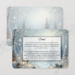 Carte D'accompagnement Rumeurs d'un mariage au solstice d'hiver