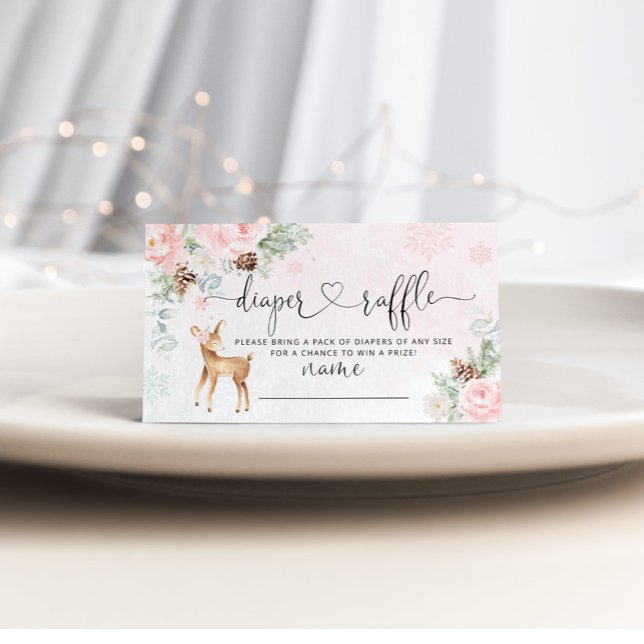 Carte D'accompagnement Rupture de couche de cerfs rose pâle (Créateur téléchargé)