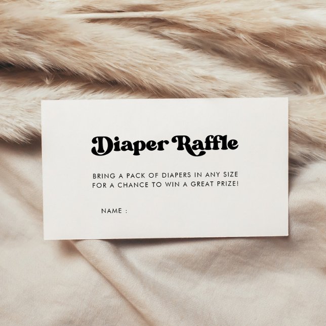 Carte D'accompagnement Rupture élégante de Baby shower rétro (Créateur téléchargé)