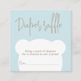 Carte D'accompagnement Rupture minimaliste simple Baby shower d'ours