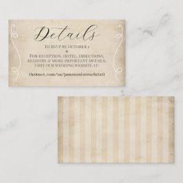 Carte D'accompagnement Rustic Faith Hope Love Christian Mariage Website