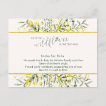 Rustic Golden Frame Baby Shower Book for Baby