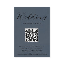 Rustic Winter Mountain Code QR Réponse du Mariage